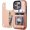 Rose Gold, variant on MYKOMI Compatible with iPhone 16 Pro Wallet Case with Card Holder, PU Leather Kickstand Card Slots Case, Double Magnetic Clasp and Durable Shockproof Cover 6.3 Inch