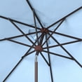 thumbnail image 4 of SAFAVIEH Ortega 9' Market Crank Auto Tilt Patio Umbrella, Baby Blue, 4 of 6