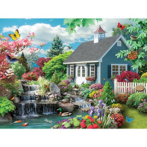 Bits And Pieces Bits And Pieces 300 Large Piece Jigsaw Puzzle For Adults Dream Landscape 300 Pc Spring Scene Jigsaw By Artist Alan Giana Puzzles Walmart Com