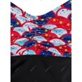 thumbnail image 4 of Tallas grandes SERMAID HALMER HALTER RUPED TRES PEATE TANKINI TWORTS Rosegal Leggings de talla grande, 4 of 5