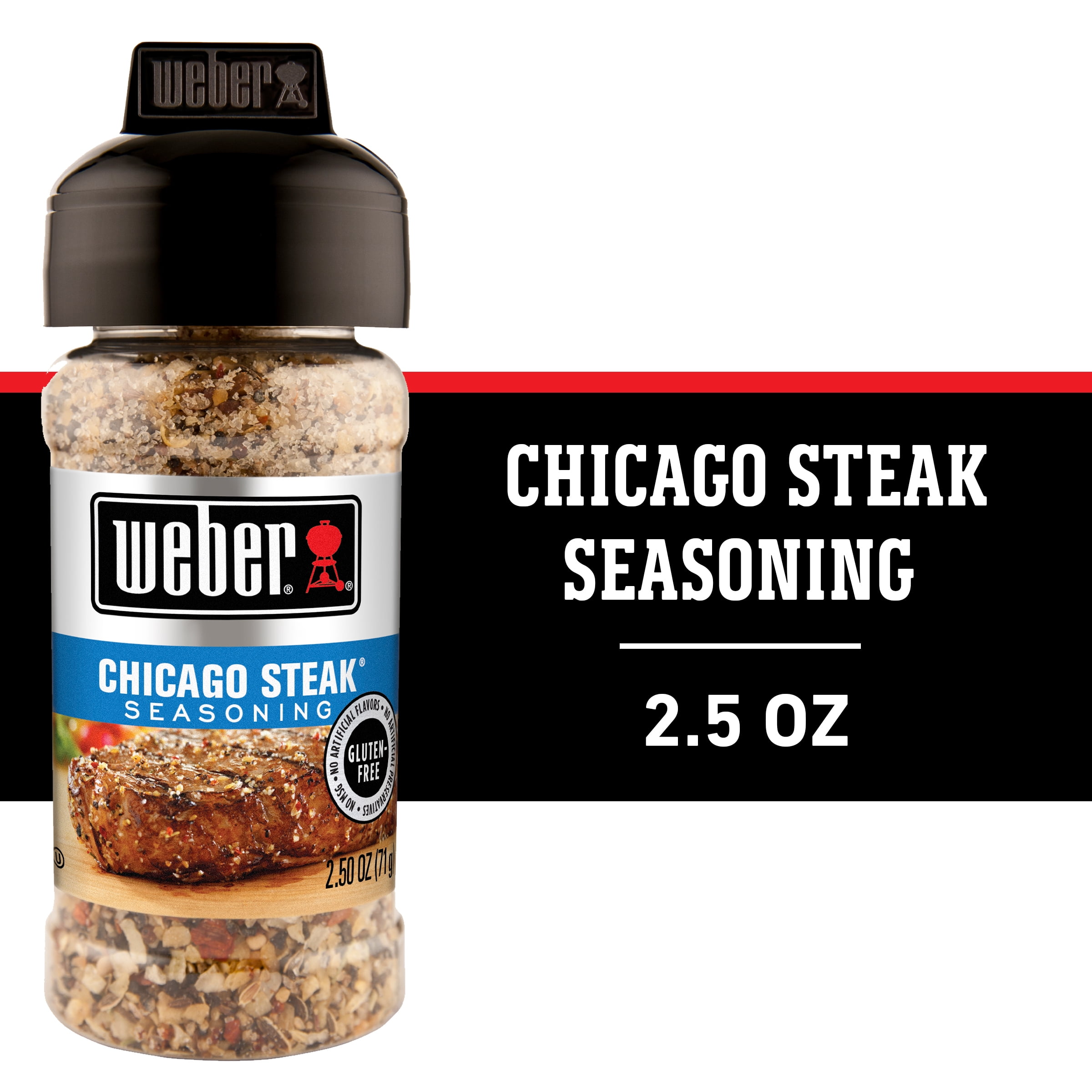 Weber Chicago Steak Seasoning, Kosher, 2.5 OZ