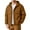 Light Brown, variant on Men's Puffer Jacket Thickened Windproof Down Coat Fashion Stand Collar Long Sleeve Bubble Coat with Hood Black 5XL