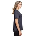 thumbnail image 3 of North End NE100W Women's JAQ Snap-Up Stretch Performance Polo-Carbon-XS, 3 of 3