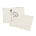 thumbnail image 2 of Darling, Believe in Yourself Cotton Canvas Cosmetic Bag, 2 of 4