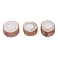 thumbnail image 2 of Vela de candelita de madera YLSHRF Estilo Retro portavelas de 3 Piezas para fiesta, 2 of 8