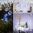 thumbnail image 4 of [2 Pack] 2 x 10M 200 LED Solar String Lights 8 Patterns Copper Wire Waterproof Decorative String Lights for Garden, Wedding, Party, Patio, Bedroom, Balcony, 4 of 5