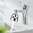 thumbnail image 6 of 2pc Modern Bathroom Shower Spray with Rotating Faucet Style Head,3 Spray Water Saving Shower Attachment, 6 of 9