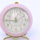 thumbnail image 3 of Reloj de Metal de Estilo Europeo, ingenioso, Redondo, silencioso, Despertador electrónico de Cuarzo para niños, para Sala de Estar, Dormitorio, Rosa, 3 of 5