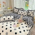 Korean Princess Strawberry Bedsheet Bedspread Queen Size Duvets Cover
