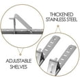 thumbnail image 3 of FUEENIRVA 2Pcs Ladder .9In Stainless Steel Storage Organization Adjustable Shelves Home Use, 3 of 8