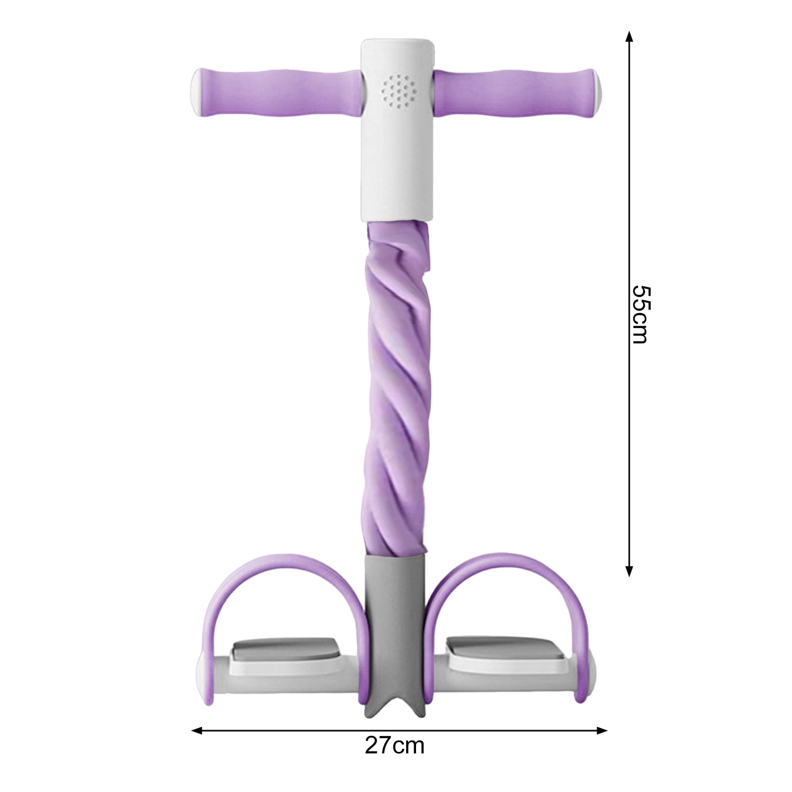 YIFAEUX Pedal Resistance Band with Digital Counter Multifunction Tension Rope 4/6-Tube Elastic Yoga Pedal Puller Body Stretching Trainer Home Gym Workout Equipment