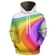 thumbnail image 5 of Sudaderas con capucha con estampado 3D de arcoíris para hombre y mujer, sudaderas con capucha de manga larga de gran tamaño a la moda para uso diario, ropa de calle informal, 5 of 5