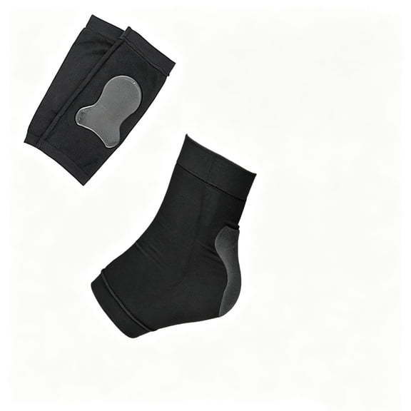 Heel Protector Socks One Pair of Padded Compression Gel Sleeve Achilles Tendon Support Sleeve Anti-crack Sports Support Socks for Running & Daily Use