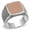 Siam, variant on Alamode TK1799-13 Men High Polished Stainless Steel Ring with Semi-Precious in Capri Blue - Size 13