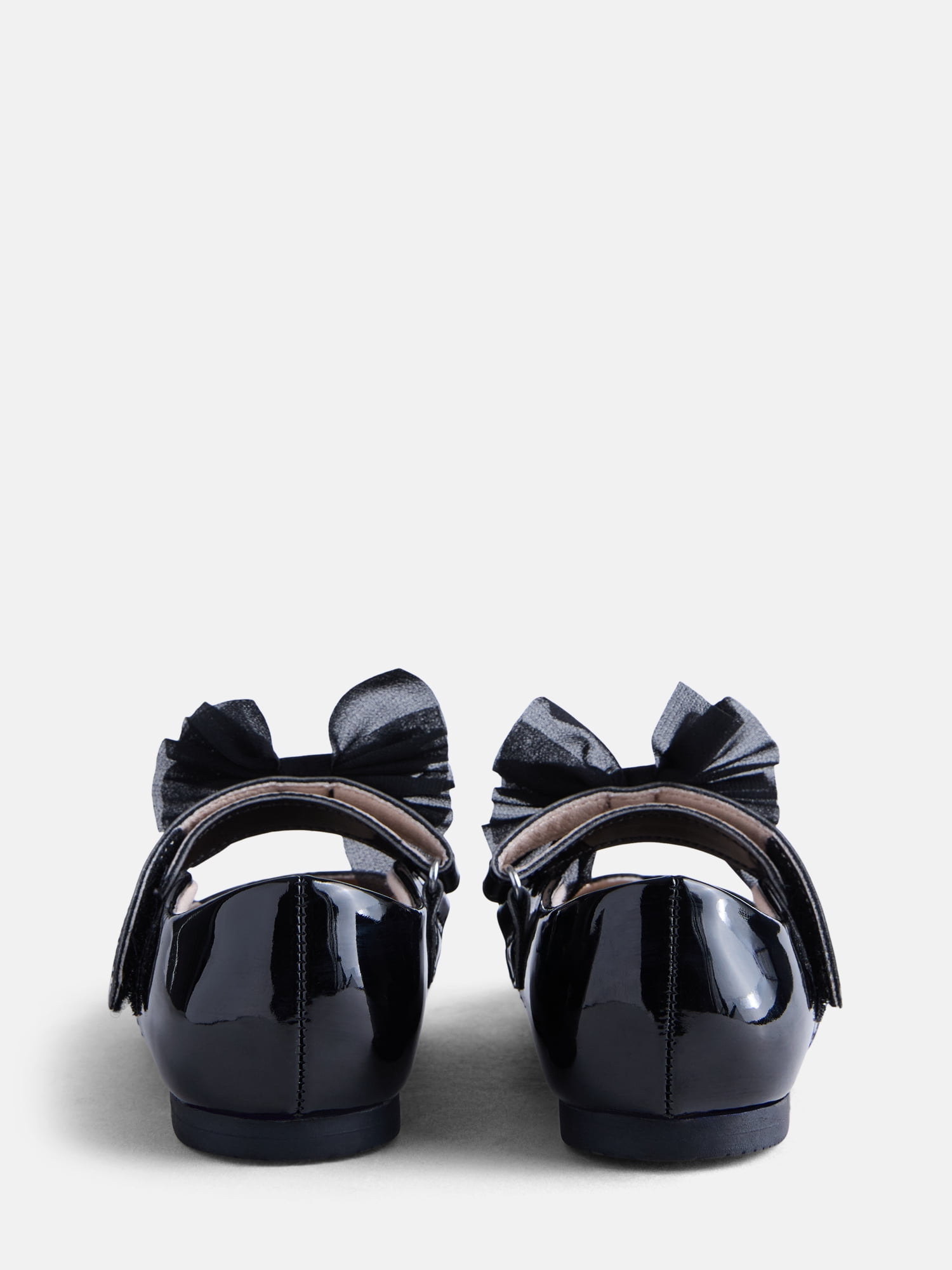 Wonder Nation Baby and Toddler Girls Tulle Bow Ballet Flats