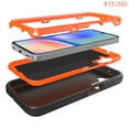 thumbnail image 5 of Hotpom Samsung Galaxy A15 5G Heavy Duty Shockproof Dustproof Phone Case, Black/Orange, 5 of 5