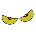 thumbnail image 4 of Abbracc Big Eyes Car Sticker Cute Motorcycle Sticker for Bike Air Conditioner Window yellow, 4 of 9