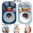 thumbnail image 2 of Automatic Toothpaste Dispenser Wall Mounted for Bathroom,Toothpaste Squeezer for Kids & Family Shower (2pc,Elephant & Dianosaur), 2 of 7
