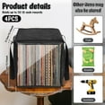 thumbnail image 2 of 4 Pcs Vinyl Record Storage Box Clear Protective Vinyl Record Case with Lid and Handle for Store Concert Music Event Traveling, 2 of 6