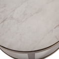 thumbnail image 3 of 2-Pc Marble Side Table in White, 3 of 3