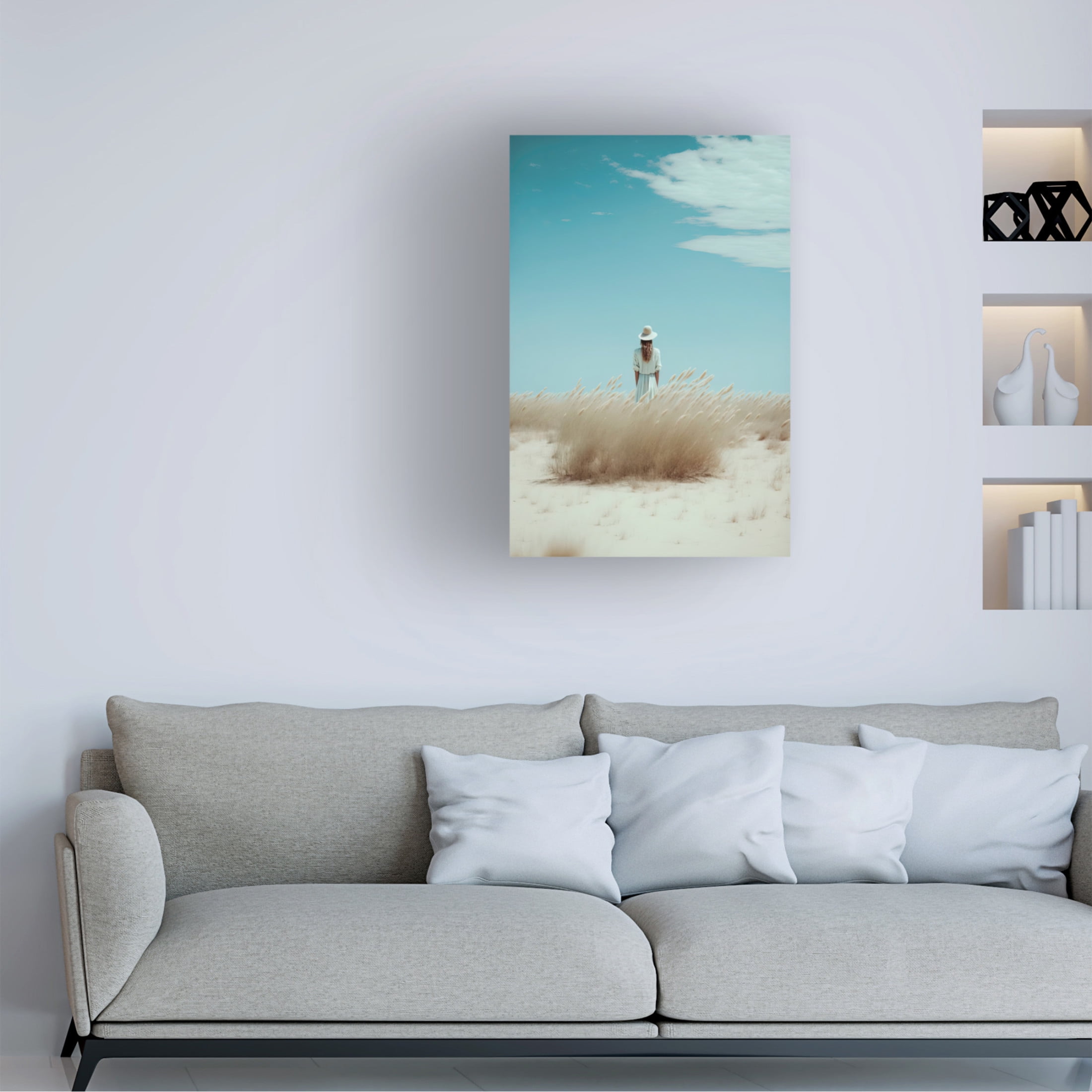 Canvas Wall Art - Treechild 'In The Dunes' Wall Art for Living Room, Bedroom, or Office D?cor by Trademark Fine Art - 12 x 19 Inches