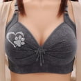 thumbnail image 2 of ALLLIST Plus Size Women's Bras Push up Wireless Underwear Soft Gray Dog Paw Bras for Ladies Xs-4xl, 2 of 8
