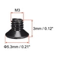 thumbnail image 3 of Uxcell M3 x 3mm Phillips Screw Fastener Black Zinc Plated 150 Pack, 3 of 5