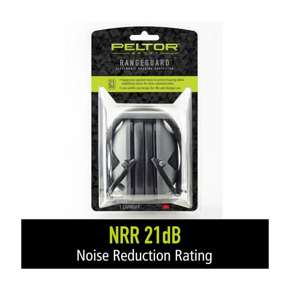 Peltor Sport RangeGuard Electronic Hearing Protection, NRR 21 dB, Gray