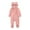 Pink, variant on Herrnalise Toddler Baby Boys Girls Plush Cute Bear Ears Winter Thick Warm Jumpsuit Romper rollbacks
