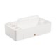 thumbnail image 1 of Caja de almacenamiento portátil, organizador multifuncional, contenedor de escritorio para baño, dormitorio y ducha. Blanco, 1 of 9