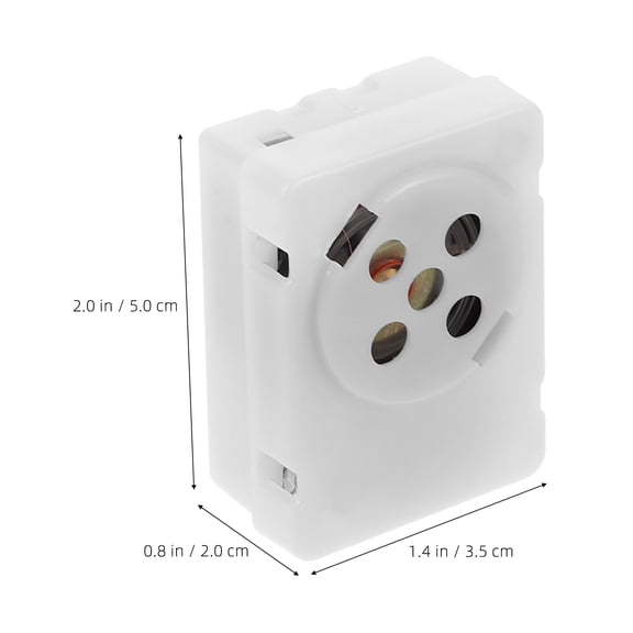 STRANDCHIC DIY Sound Recorder Box for Plush Dolls White Plastic Easy to Use 4Pcs