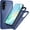 Blue/Navy, variant on REQO for Samsung Galaxy A16 5G/4G Case with HD Screen Protector [Military Grade Drop Protection] Heavy Duty Full Body Shockproof Protection for Galaxy A16 5G Phone Case