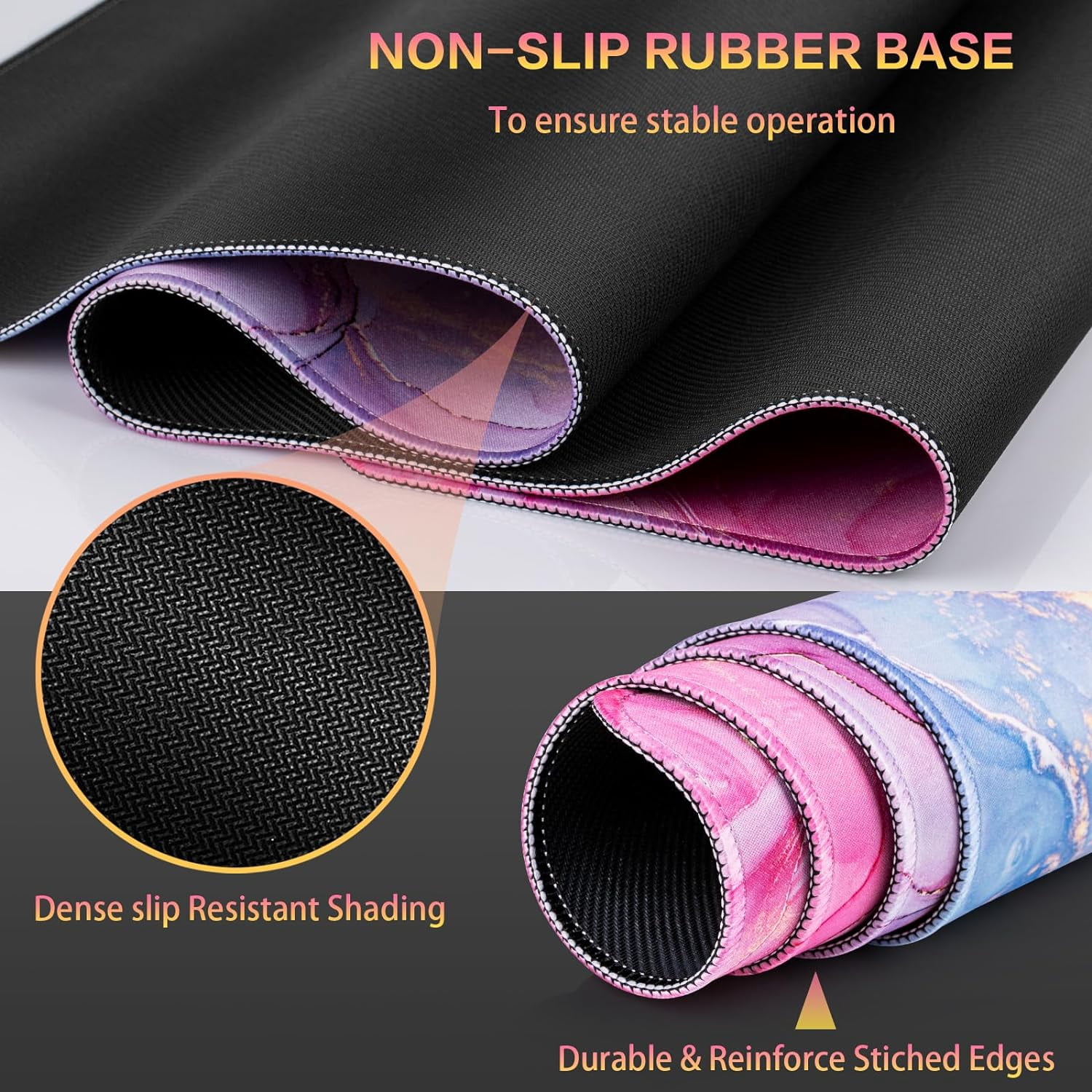 Gaming Mouse Pad, Large Mouse Pad for Desk, 31.5x15.7inch Mouse Pad for Home Office Gaming Work