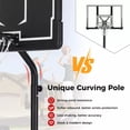 thumbnail image 6 of Laicejoy 6.9-8.5 FT Adjustable Basketball Hoop, Portable Basketball Goal System w/ Shatterproof Backboard, 6 of 8