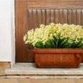 thumbnail image 3 of ZOELNIC 8 Bundles Artificial Fake Flowers UV Resistant Shrubs Plants for Indoor Outside Hanging Plants Garden Porch Window Box Home Wedding Farmhouse Decor Yellow, 3 of 7