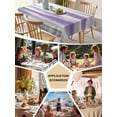 thumbnail image 5 of Purple Gray White Table Cloth, Retro Country Abstract Mottled Texture Waterproof Tablecloth for Rectangle Tables, Reusable Washable Fabric Table Cover for Restaurant Kitchen Dining Tables 54"x108", 5 of 6