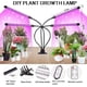 thumbnail image 4 of Lámpara de cultivo de 360° para plantas, luz de cultivo interior, 10 niveles de brillo, luz LED de espectro completo para jardinería, control remoto por radiofrecuencia y temporizador (1 unidad), 4 of 5