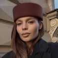 thumbnail image 6 of Jiibva Pillbox Hat Top Hat Millinery Fascinator Base Hat for Women Casual Wear Western Fedoras Hostesses Wear, 6 of 7
