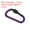 Purple, variant on Uxcell 4 Pack Locking Hook 3" Aluminum D Ring Shape Clip Screw Gate Lock Quick Link for Keychain Outdoor Camping Hiking Purple