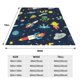 thumbnail image 3 of Balery Funny Spaceships Manta de Felpa Suave y Acogedora – Cobija de Franela Aterciopelada para Cama, Lavable y Cálida para Sofá, Mascotas, Transpirable-80"x60", 3 of 7