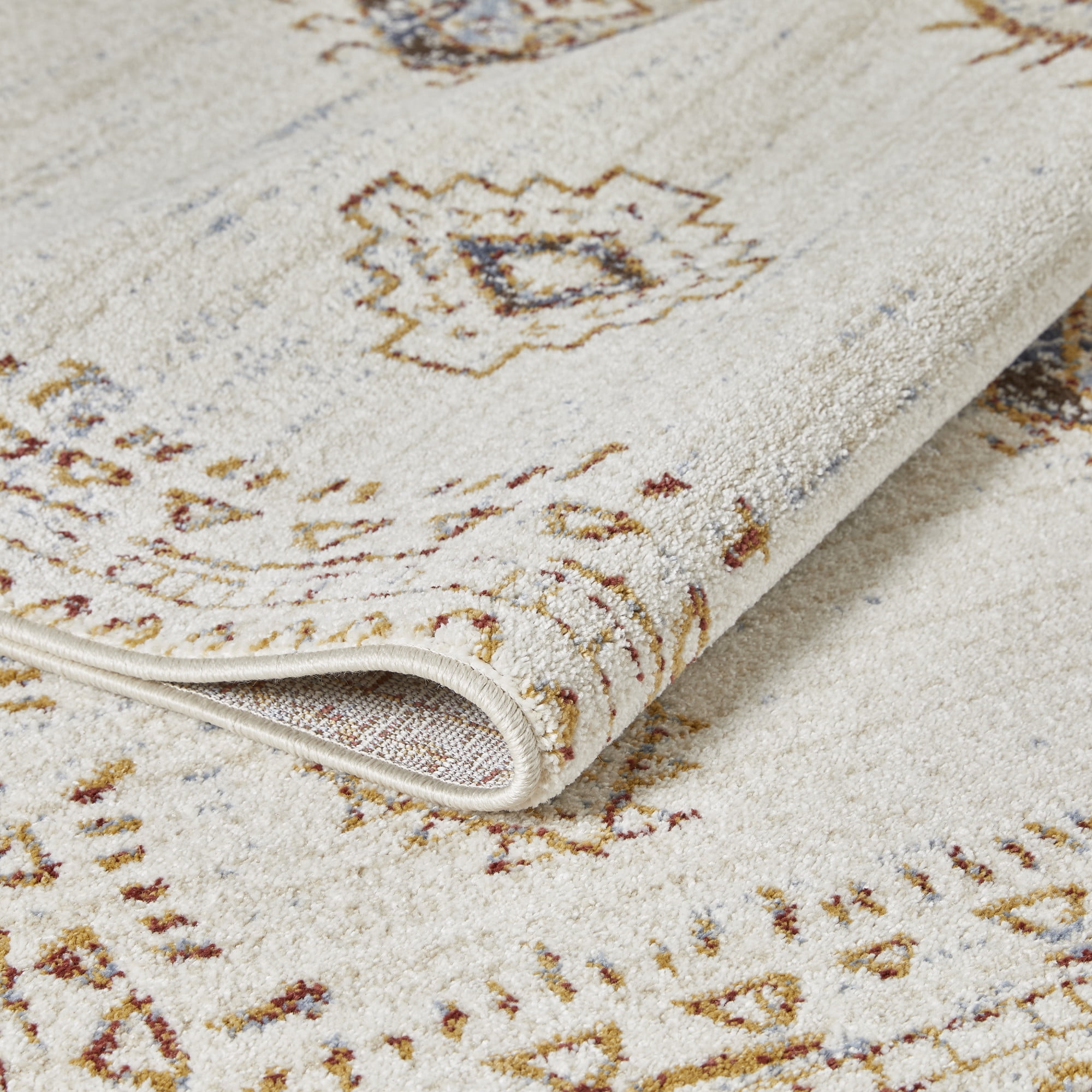 Loomaknoti Alsbrooke Temarnie 3' x 5' Ivory Tribal Indoor Accent Rug