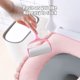 thumbnail image 4 of Asiento de inodoro acolchado, cubierta lavable caliente, hogar, rosa, 4 of 6