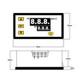 thumbnail image 4 of Controlador de temperatura Digital de salida de relé W3230-55 ~ 120c regulador de termostato interruptor de Control de refrigeración de calefacción 10a 220v 20a 12v, 4 of 5