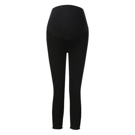 

Dadaria Maternity Clothes Pregnant Woman Jeans Maternity Pants Trousers Nursing Prop Belly Legging Black XXL