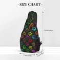 thumbnail image 3 of Pattern Printed Sling Bag for Women Men Crossbody Shoulder Backpack Chest Bags Gym Travel Hiking Casual Daypack, 3 of 7