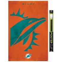 NFL Miami Dolphins - Logo 25 Wall Poster, 22.375" x 34"