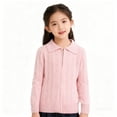 thumbnail image 3 of Tfken Coat For Girls Fall Winter Baggy Zip Up Coats Casual Lightweight Warm Children Comfortable Clothes Outerwear Size 2-3 Years Pink, 3 of 6