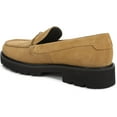 thumbnail image 4 of Franco Sarto Women's Senna Lug Sole Loafer Biscotti Brown Suede 10M, 4 of 6