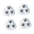 thumbnail image 4 of yuksok 4 Pcs Roulettes Auto-Adhésives Multifonctionnelles Rotation Pivotante à 360 Degrés Blanc, 4 of 9