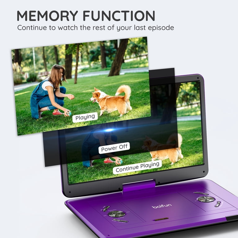 BOIFUN Portable DVD Player with 15.6